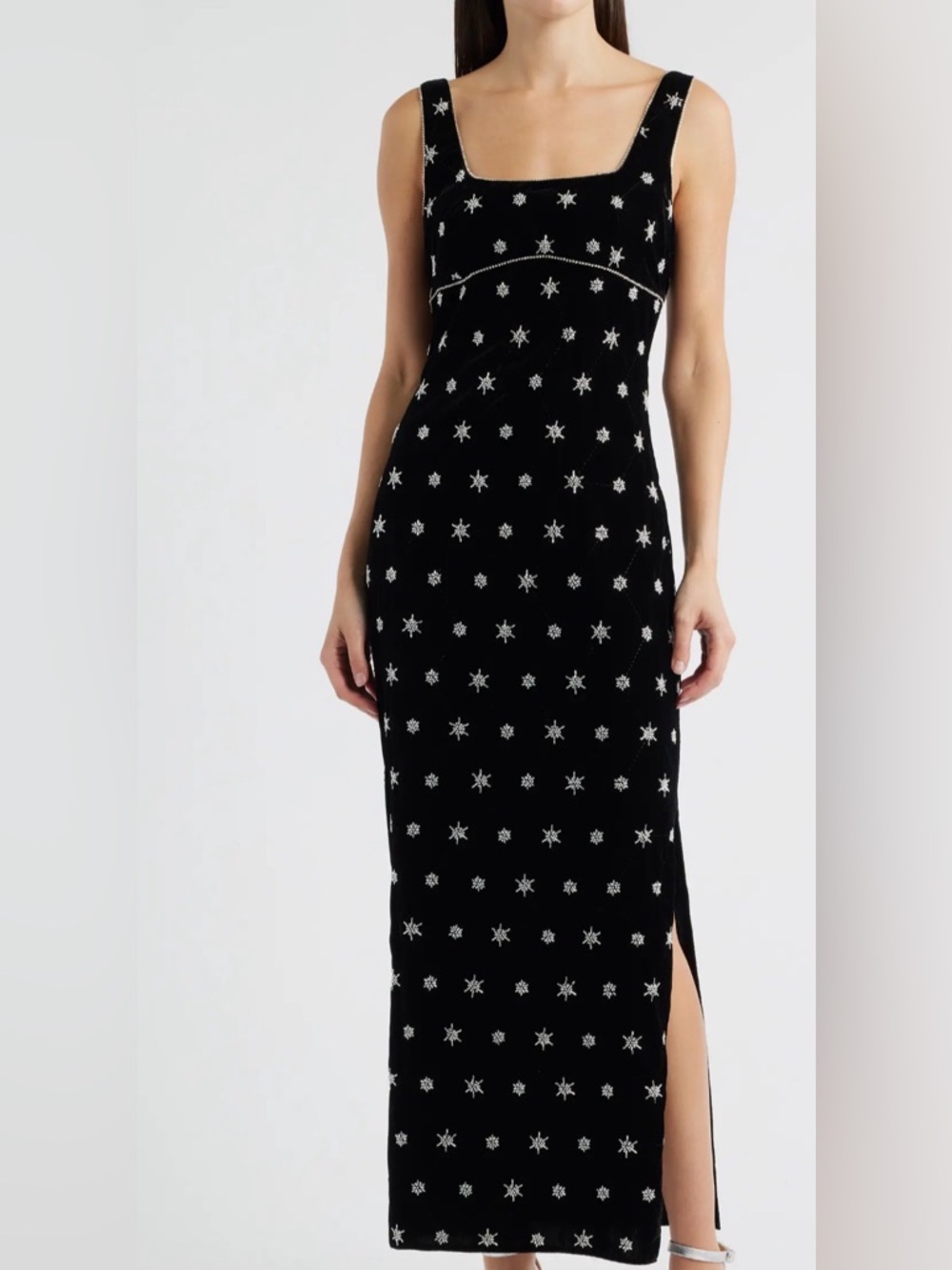 Saylor Emrys Beaded Sleeveless Maxi Dress